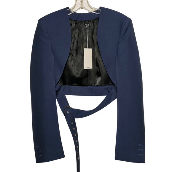 NWT Peter Do Spring 2021 Cropped Tailored Bolero in Cobalt - Size 36
